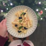 rigatoni, salmone, vodka, panna acida