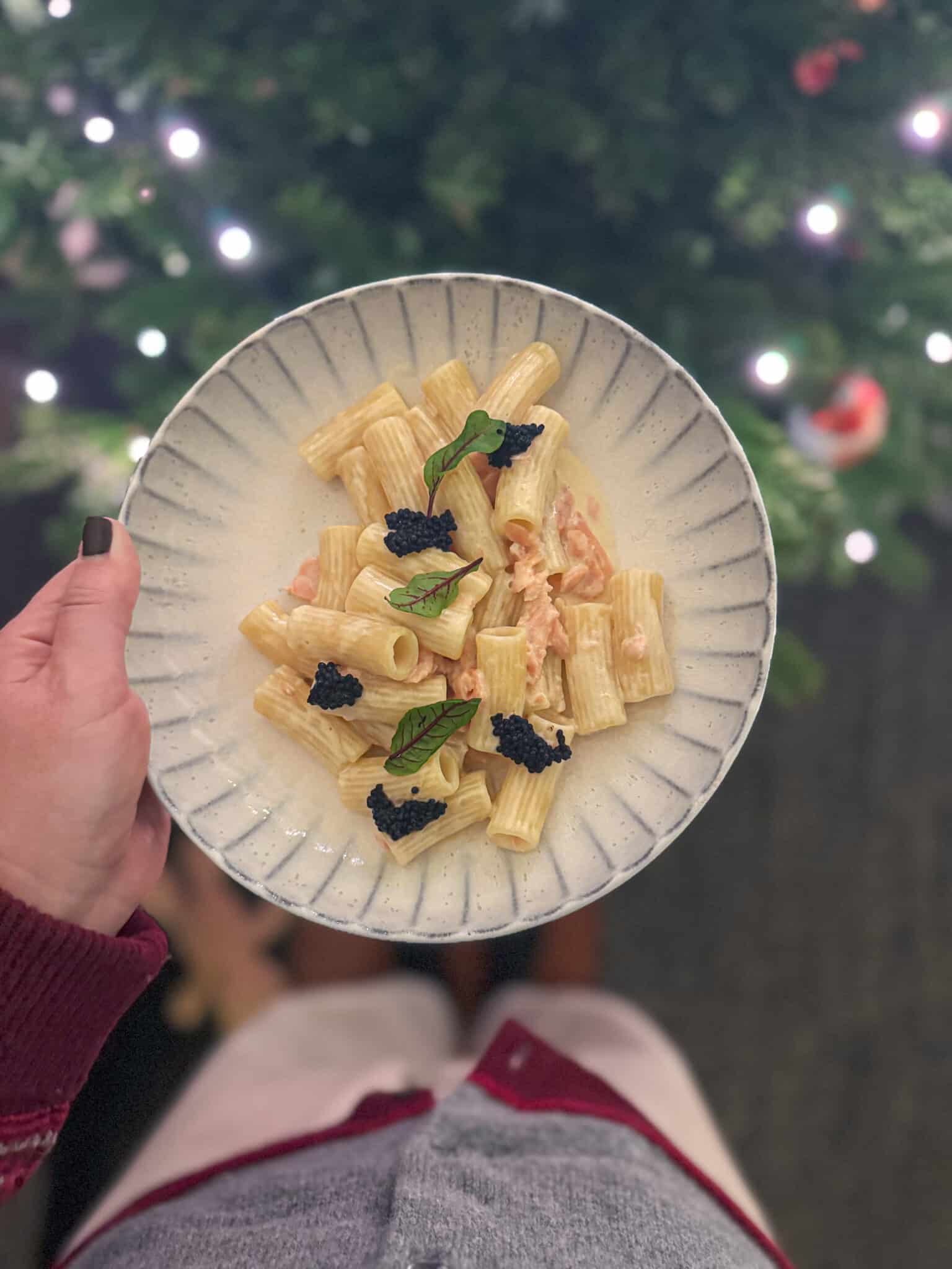 rigatoni, salmone, vodka, panna acida