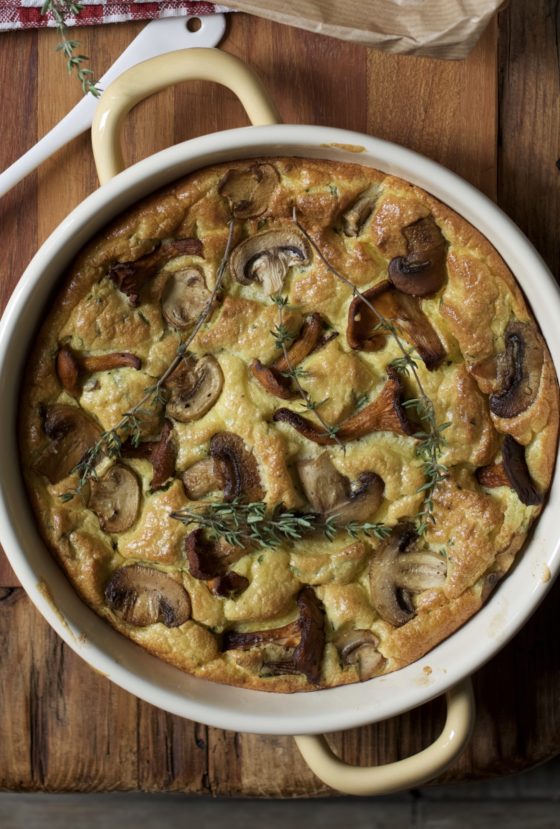 frittata soffiata con i funghi