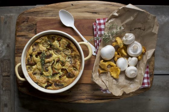 Frittata soffiata ai funghi