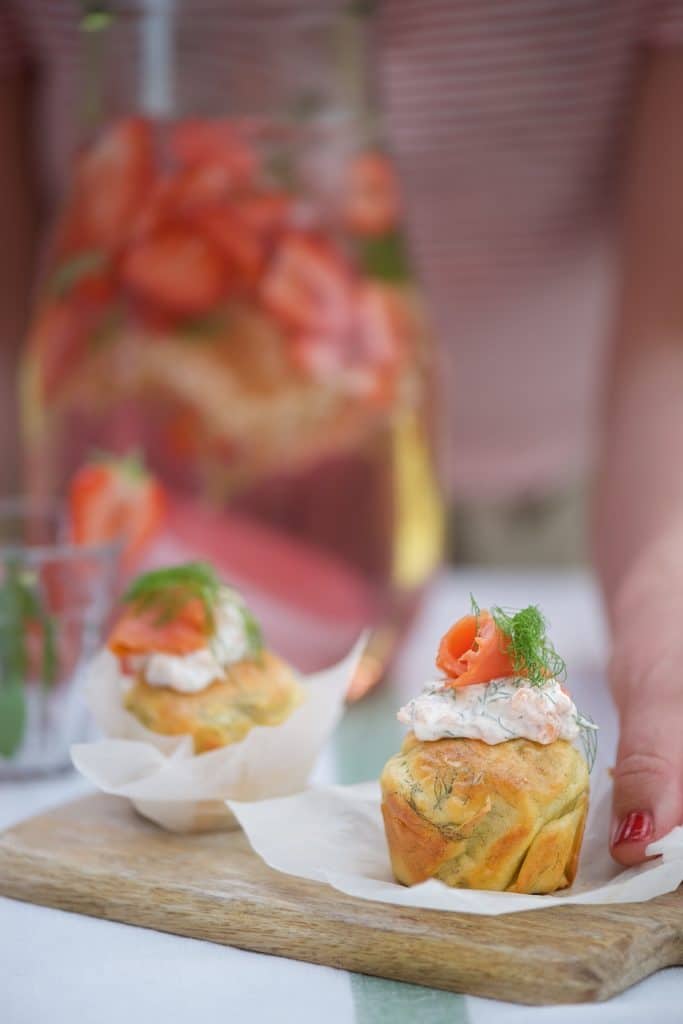 muffins con salmone e finocchietto