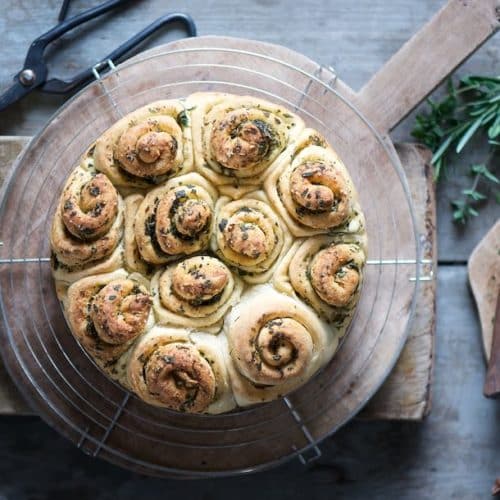 girelle di pane agli aromi dell'orto