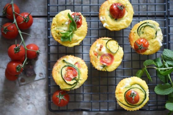 Ricettina: muffins di frittata allo yogurt con zucchine