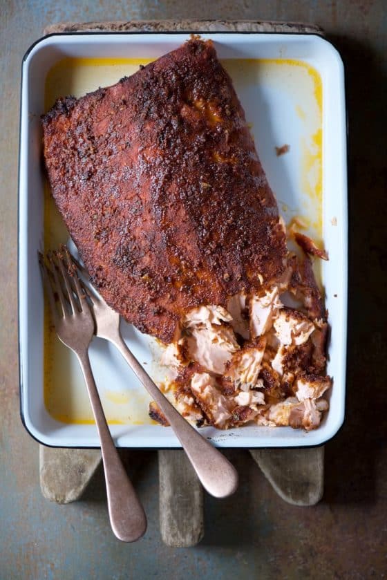 pulled salmon