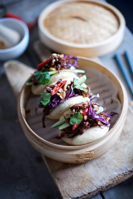 bao ripieni di pulled pork alla salsa hoisin