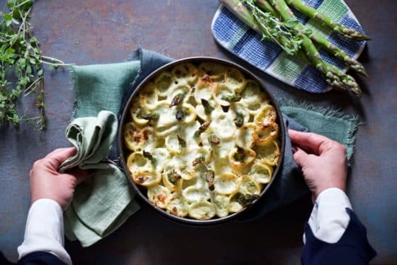 Paccheri ripieni di asparagi