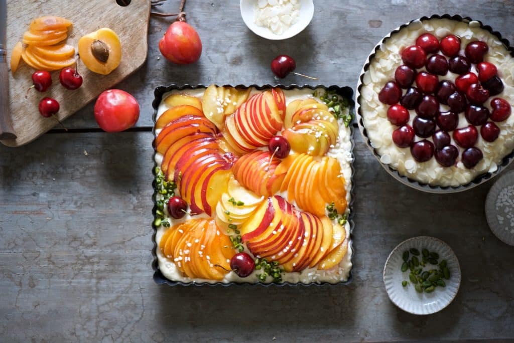 focaccia dolce alla frutta