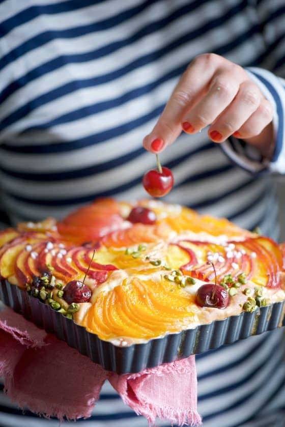 focaccia dolce alla frutta