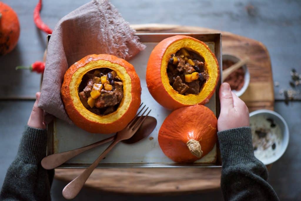 chili di carne con zucca