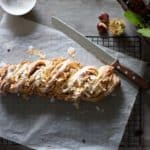 treccia ripiena con crema di castagne