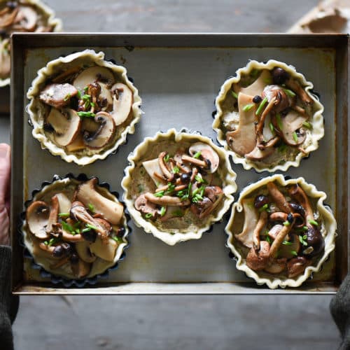tartellette con funghi