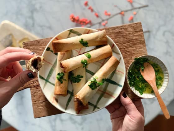 Ricettina: rotolini di pasta fillo con bresaola e formaggio