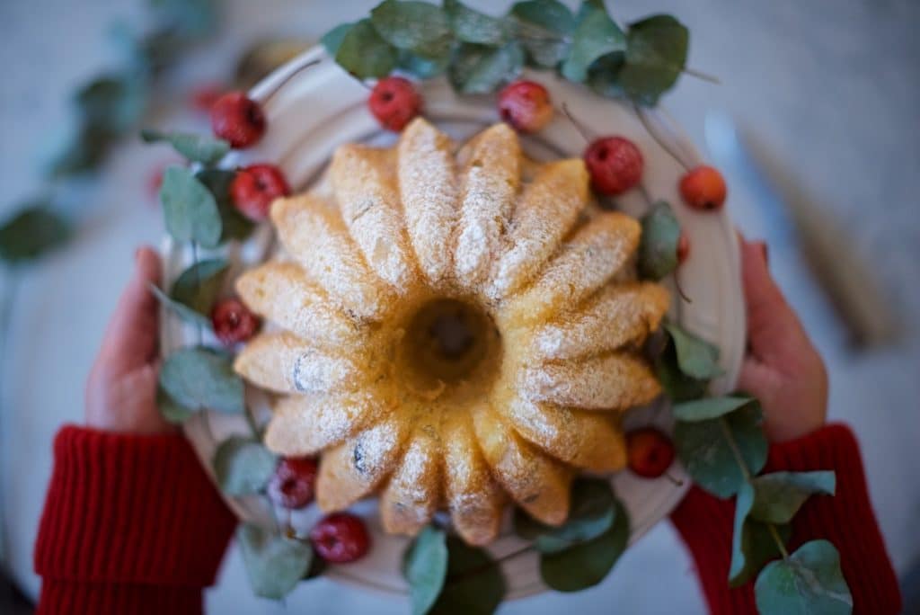 gugelhopf con cranberries e arance candite