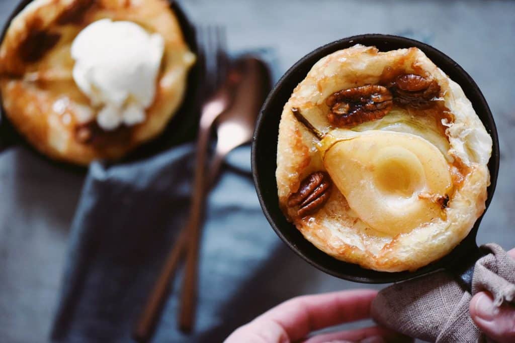 tatin di pere con caramello d'acero