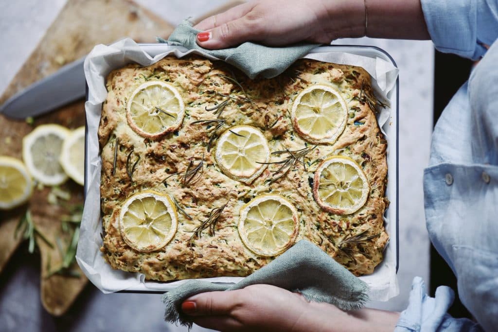 pane di zucchine, rosmarino e limone