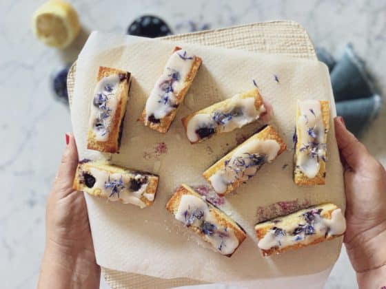 Ricettina: torta di mirtilli, mandorle  e limone