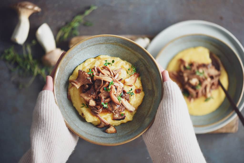 polenta e cardoncelli