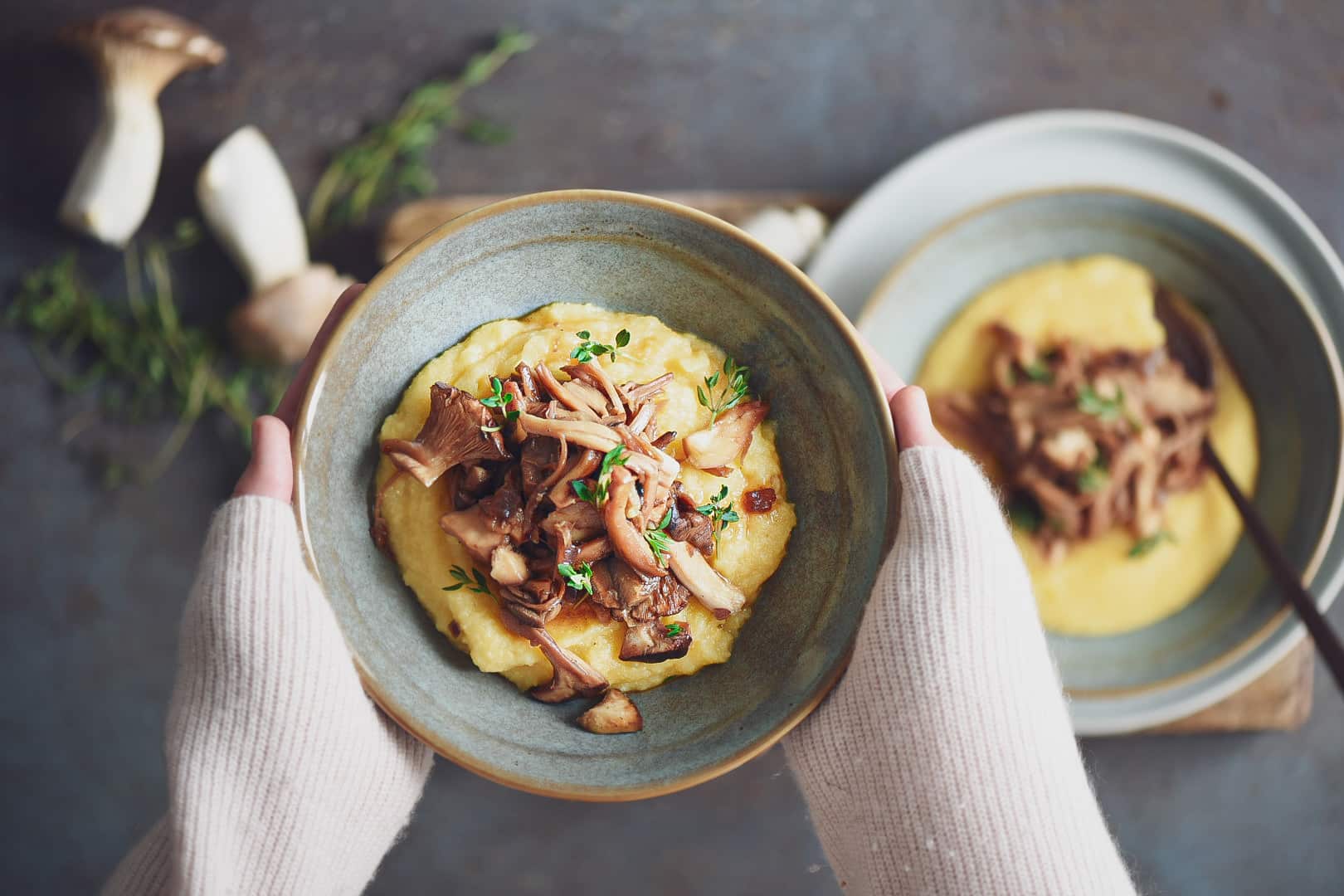 polenta e cardoncelli