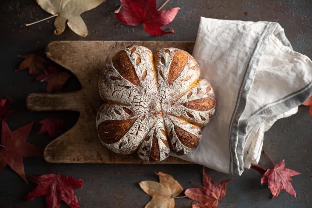 pane di zucca e curcuma