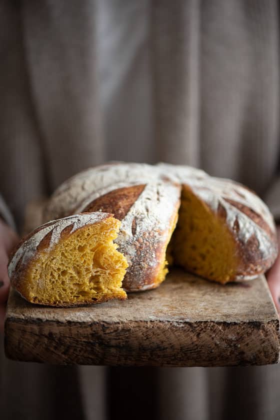 pane di zucca e curcuma