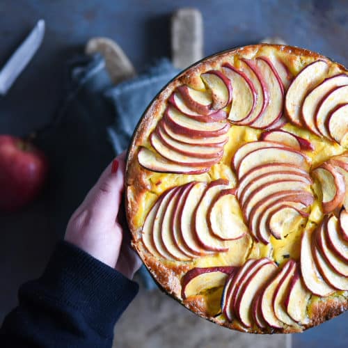 torta di mele con vaniglia