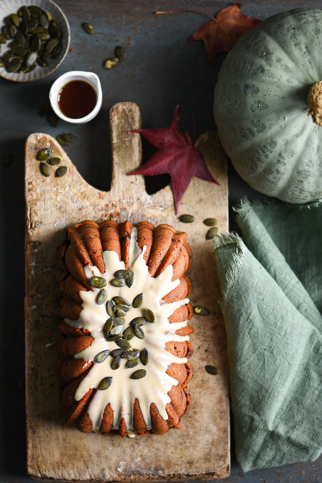 plumcake di zucca con streusel al cacao