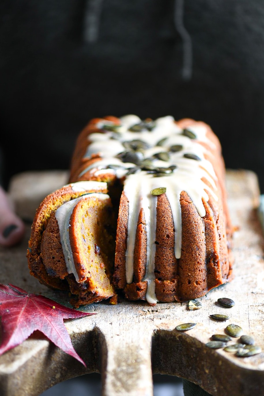 plumcake di zucca con streusel al cacao