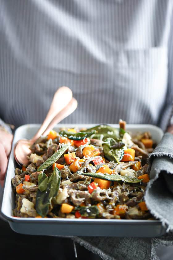 pizzoccheri con zucca e gorgonzola