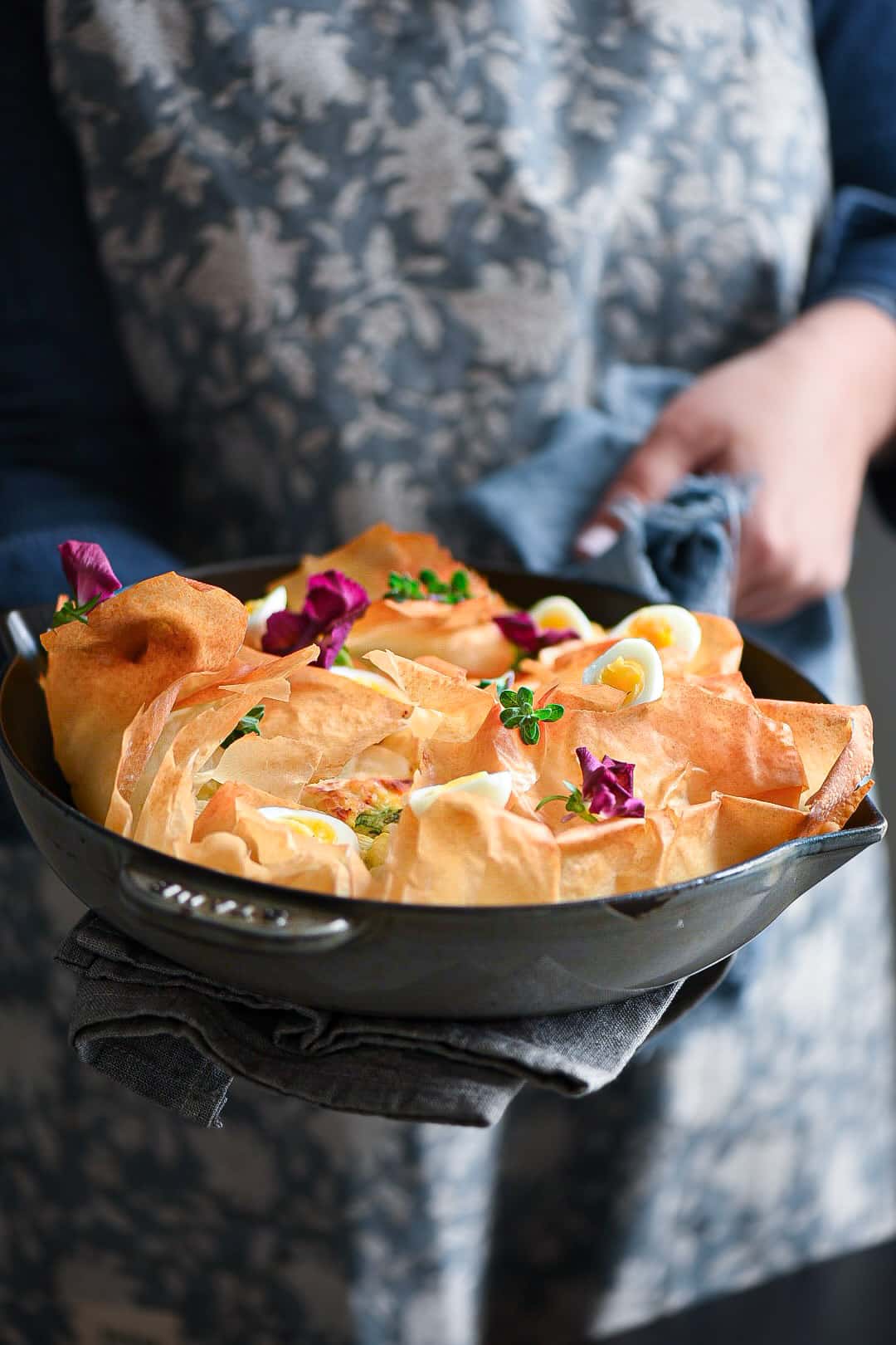 strudel alla verdure primaverili con pasta fillo