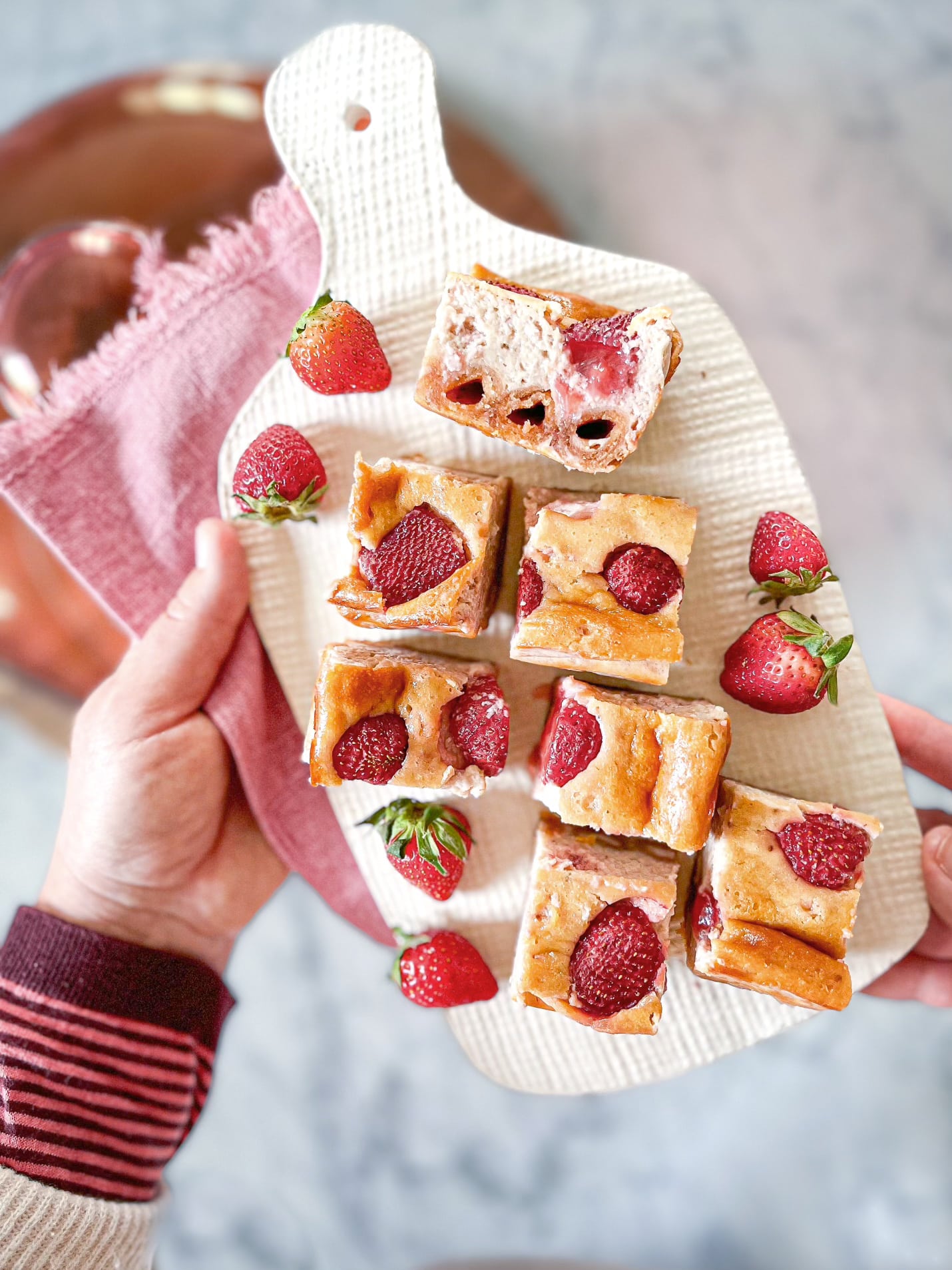 torta al quark con fragole