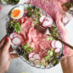 roast-beef con salsa tartara al quark