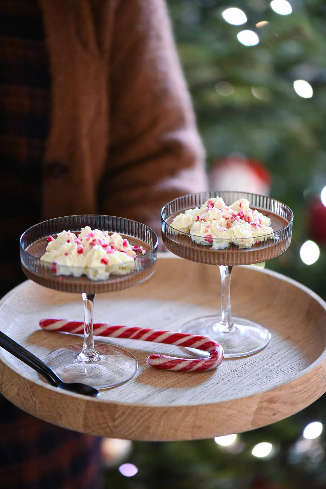 panna cotta al cioccolato profumata all'arancia e cannella