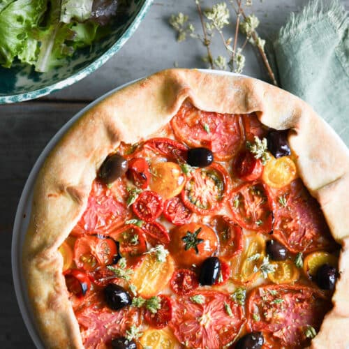 galette alla provenzale con i pomodori