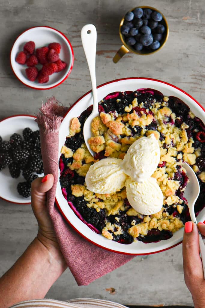 la ricetta di base del crumble