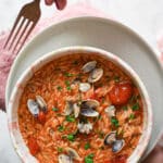 risoni con le vongole