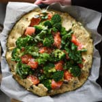 galette con salmone e broccolo